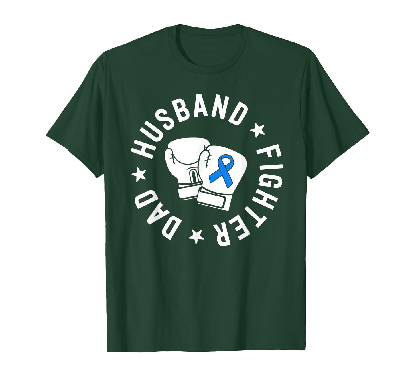 ALS Warrior Tshirt Dad Husband Father Blue Ribbon Awareness T-Shirt