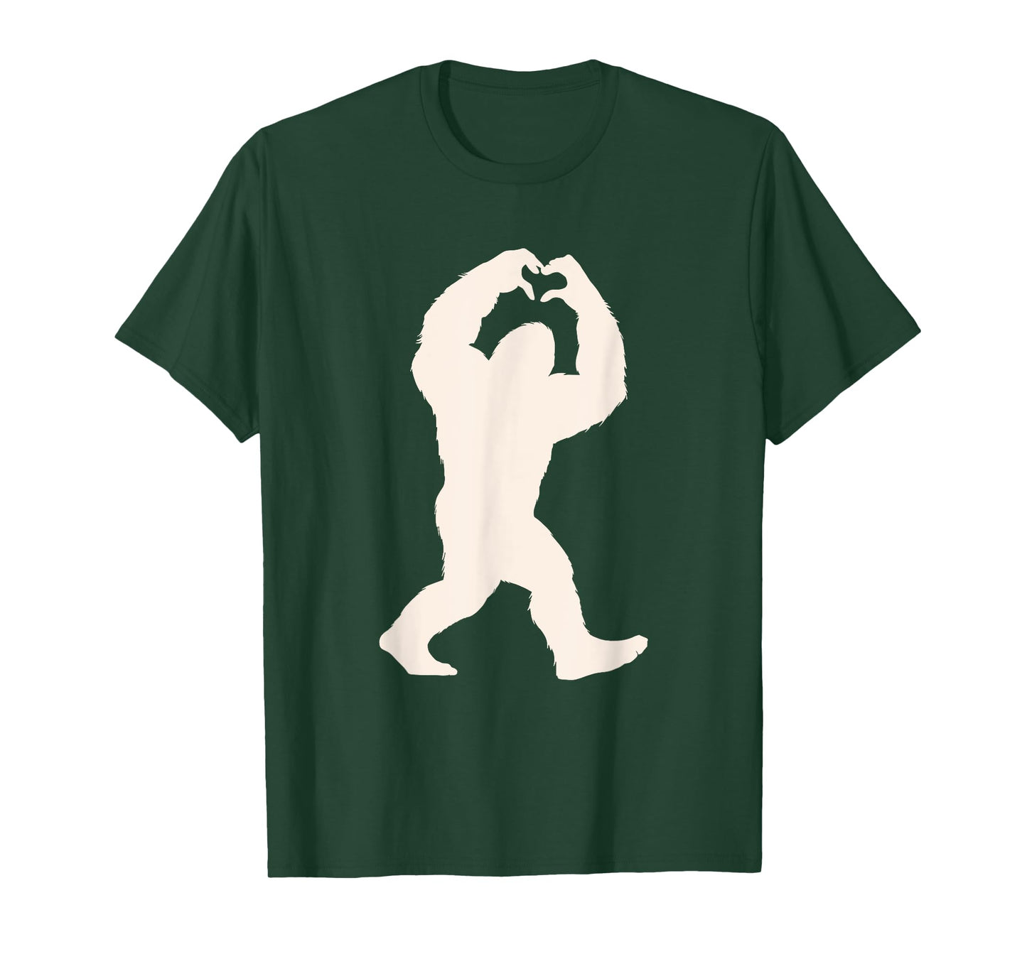 Funny Bigfoot Heart Women Men Kids Bigfoot Love with Heart T-Shirt