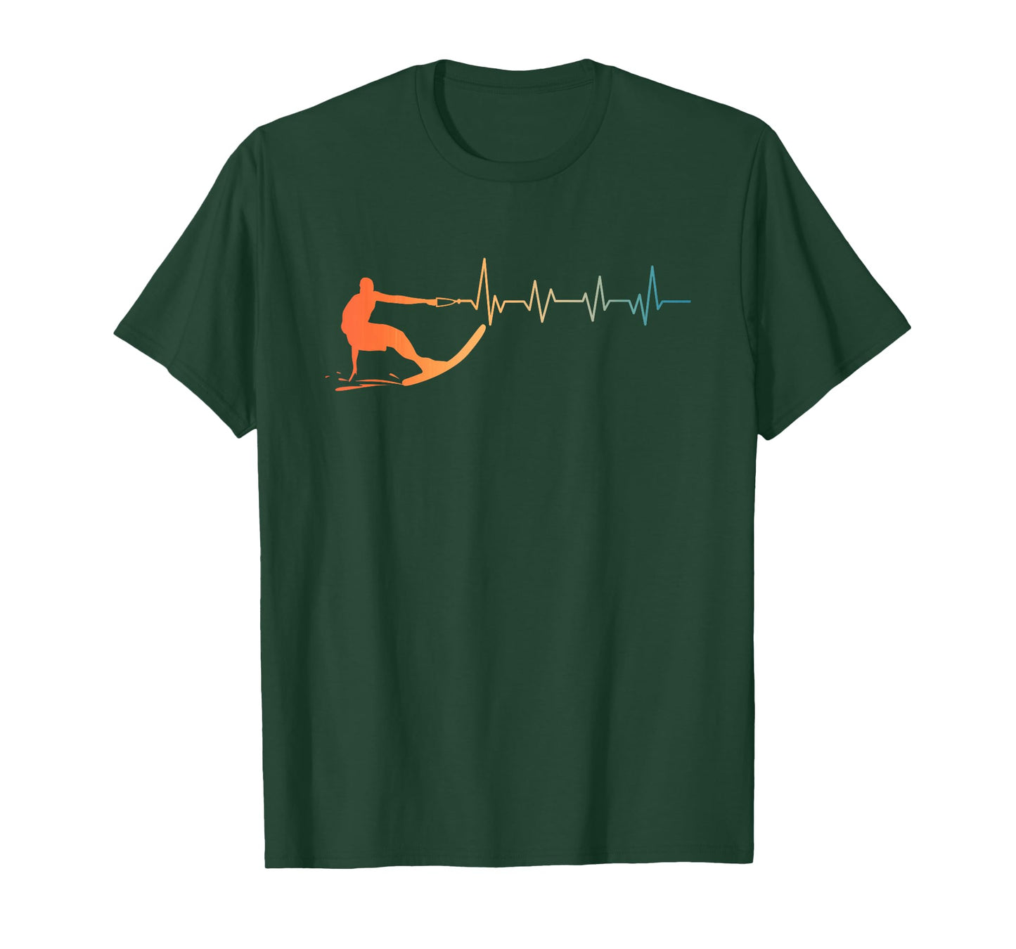 Cool Waterski Art for Men Women Water Ski Coach Water Skiing T-Shirt