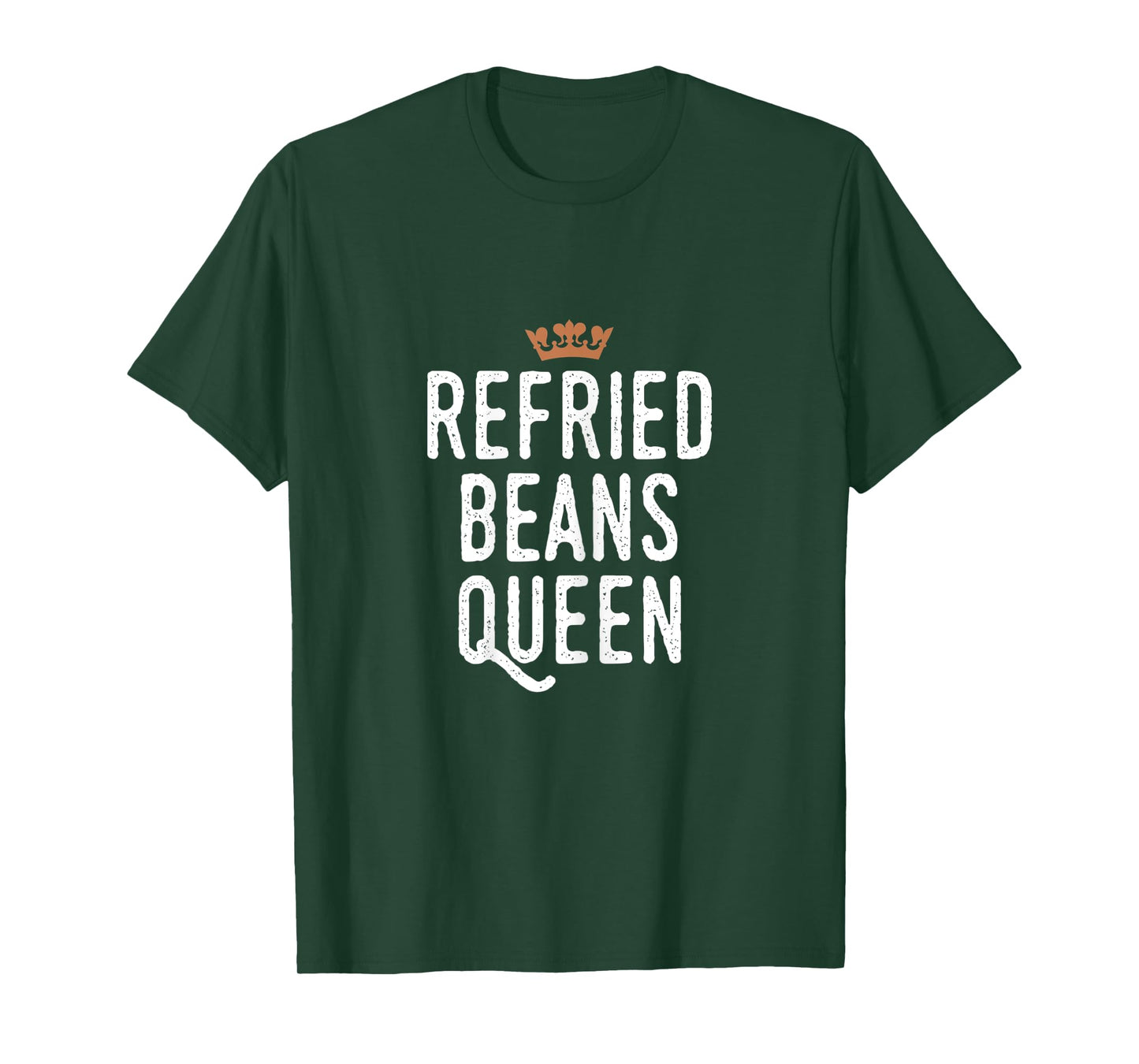 Womens Refried Beans Queen, Funny Vegetable Bean Eater Cute T-Shirt