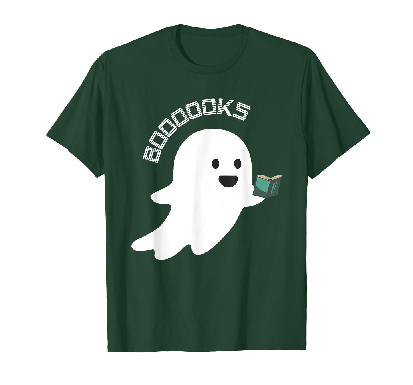 BOOKS BOO Ghost Reading Funny Halloween Book Lover Design T-Shirt