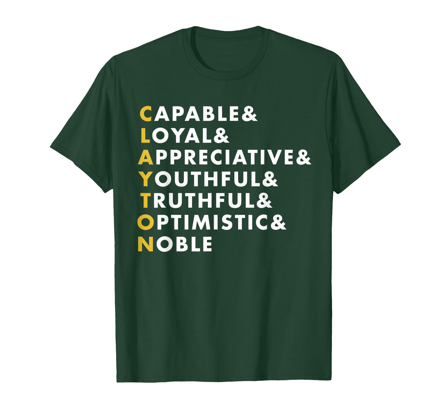 Clayton Shirt Personalized Name Gift T-Shirt