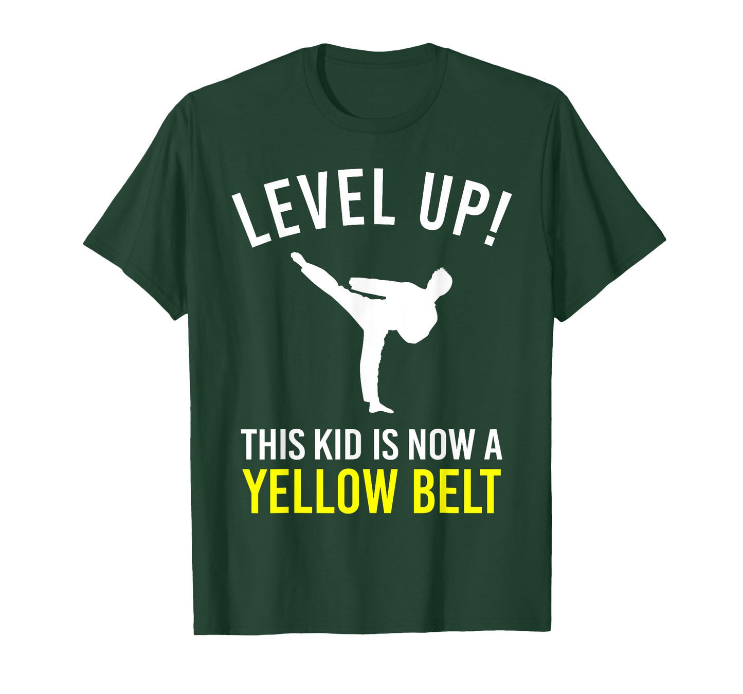 Level Up! This Kid is Now a Yellow Belt Karate Award T-Shirt
