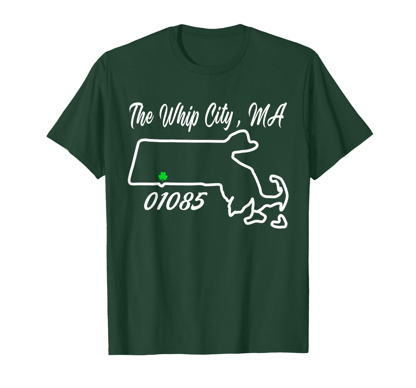 The Whip City, MA 01085 Cool State Pride T-Shirt