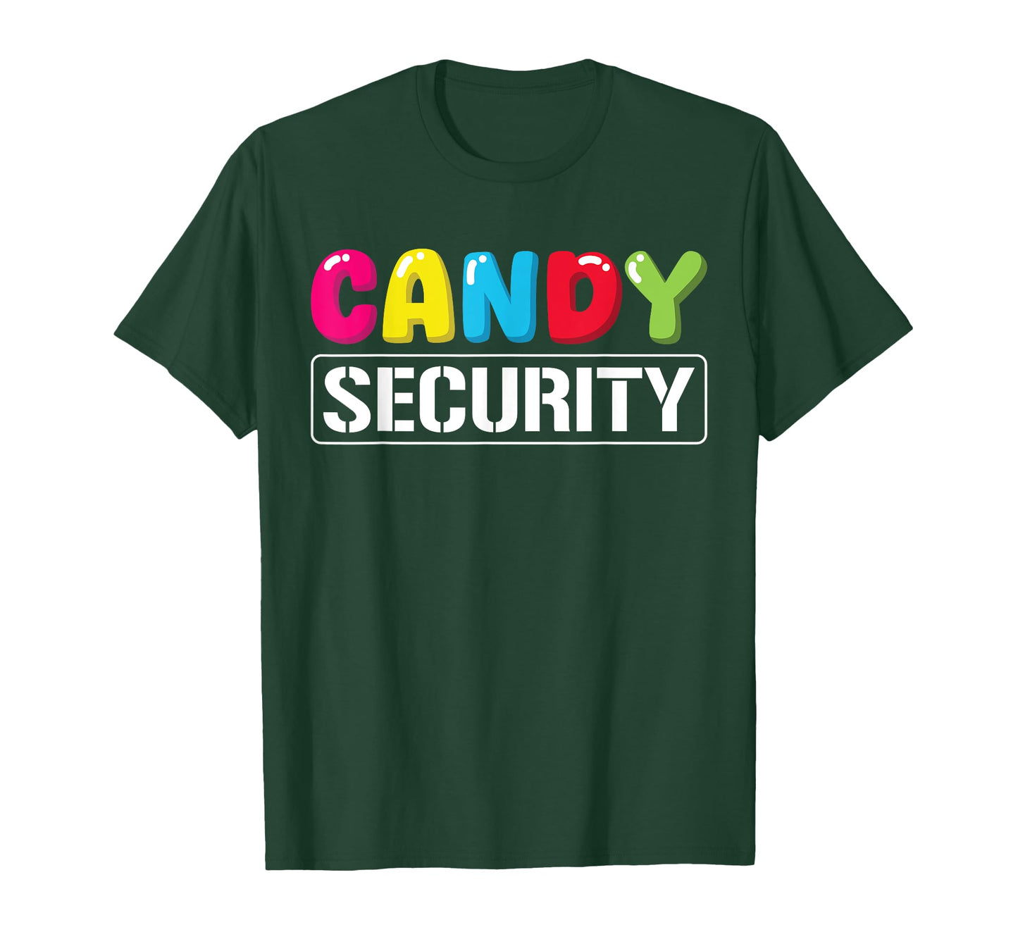 Candy Security Funny Halloween Costume Kids Boys Girls T-Shirt