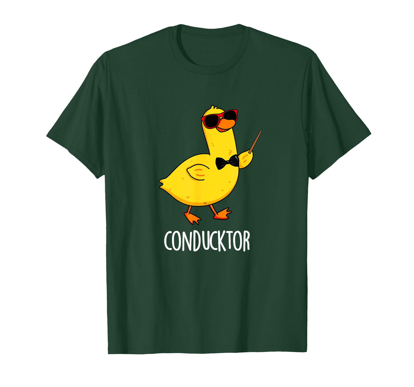 Con-duck-tor Funny Conductor Duck Pun T-Shirt