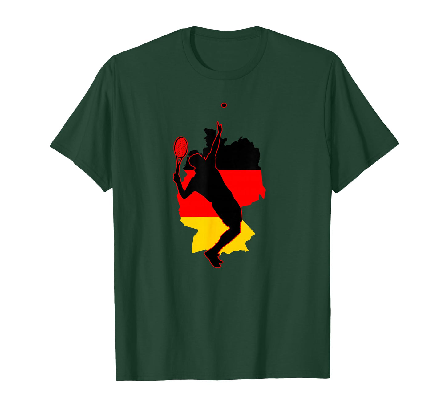 Pro German Racket Sport National Flag Germany Tennis Lover T-Shirt