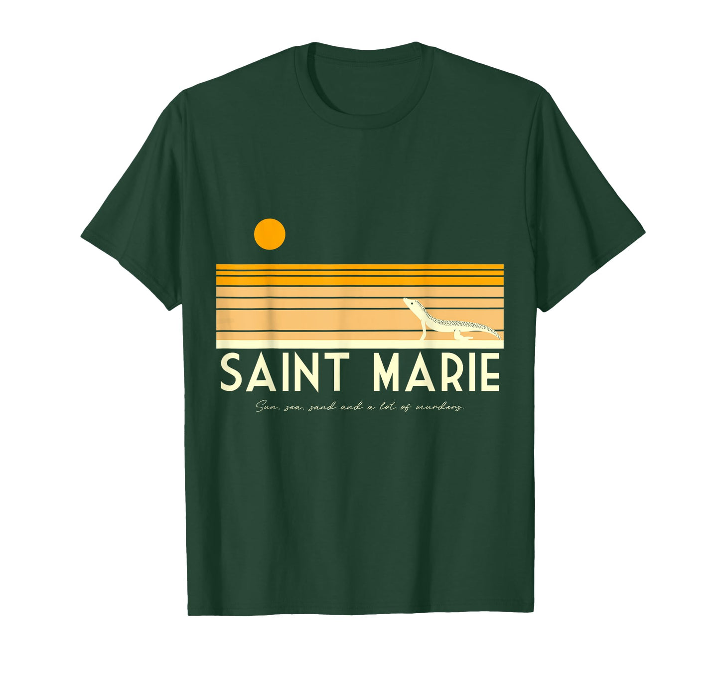 Visit Saint Marie. Tropical Island Detective Paradise T-Shirt
