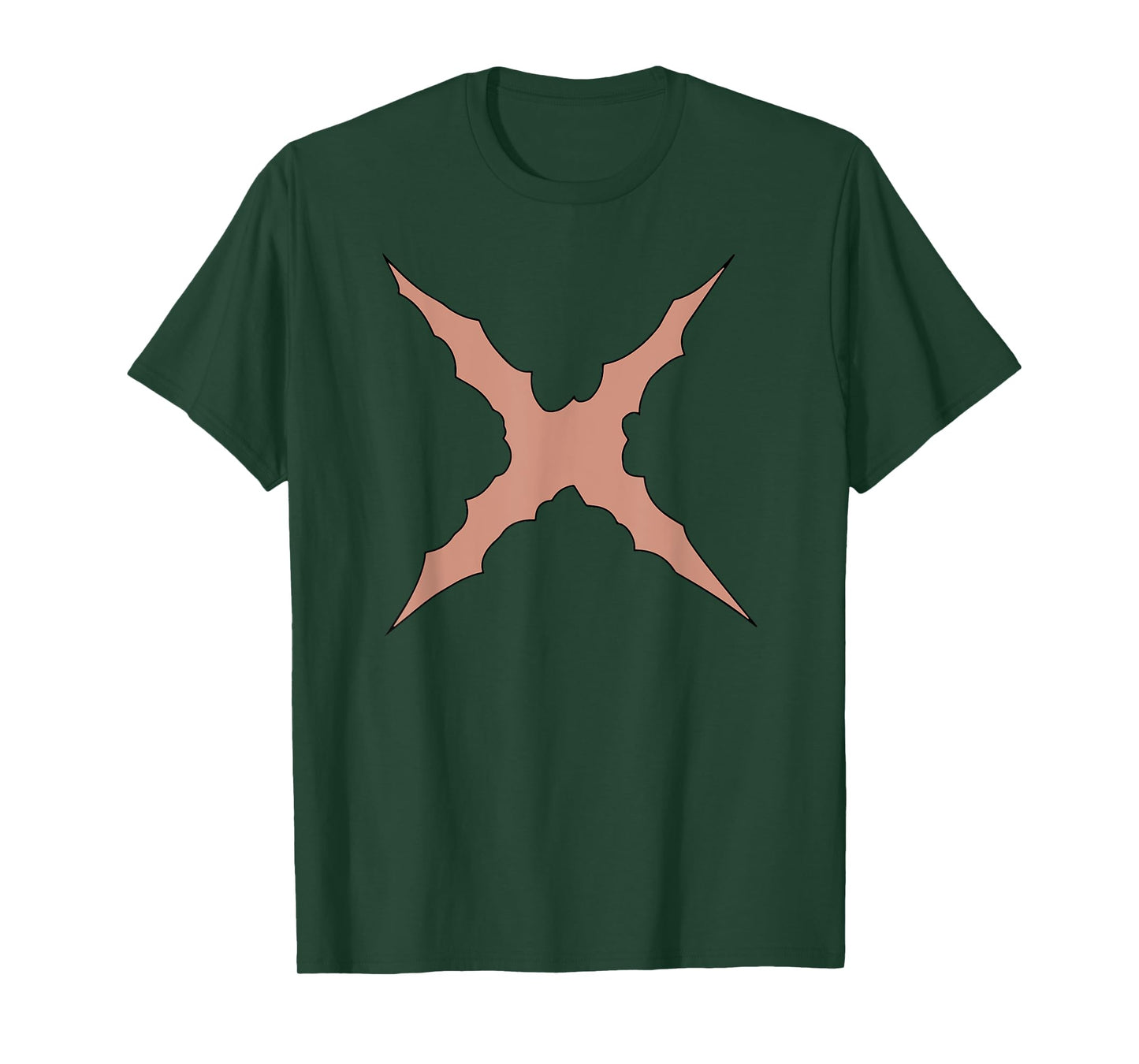 Cool X Chest Scar Design Anime Graphic For Cosplayers Boys T-Shirt
