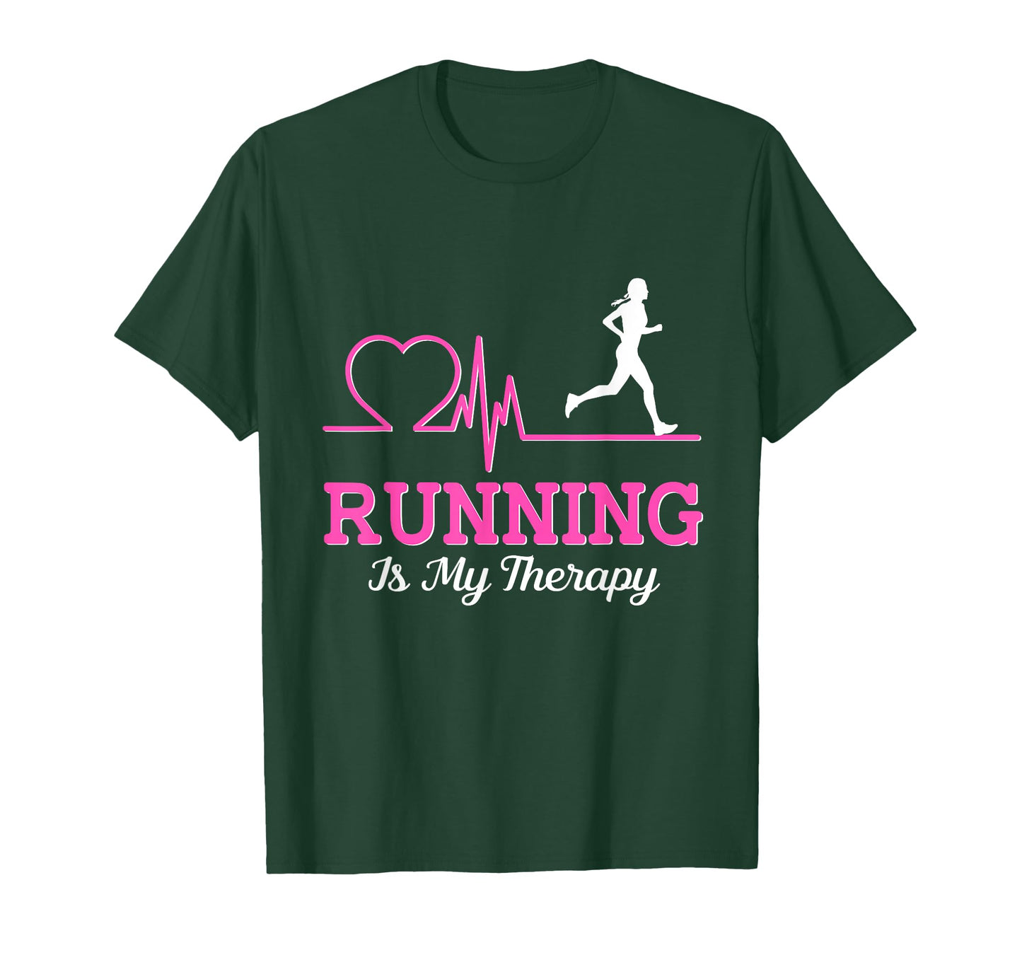 Running Is My Therapy Runner Jogging Sport Marathon Runner T-Shirt
