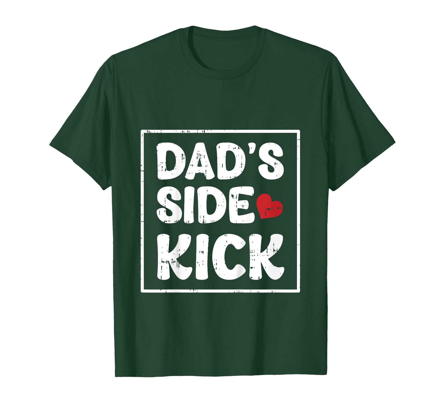 Kids Dads Side Kick Fathers Day Funny Son Baby Boys Kids Toddlers T-Shirt