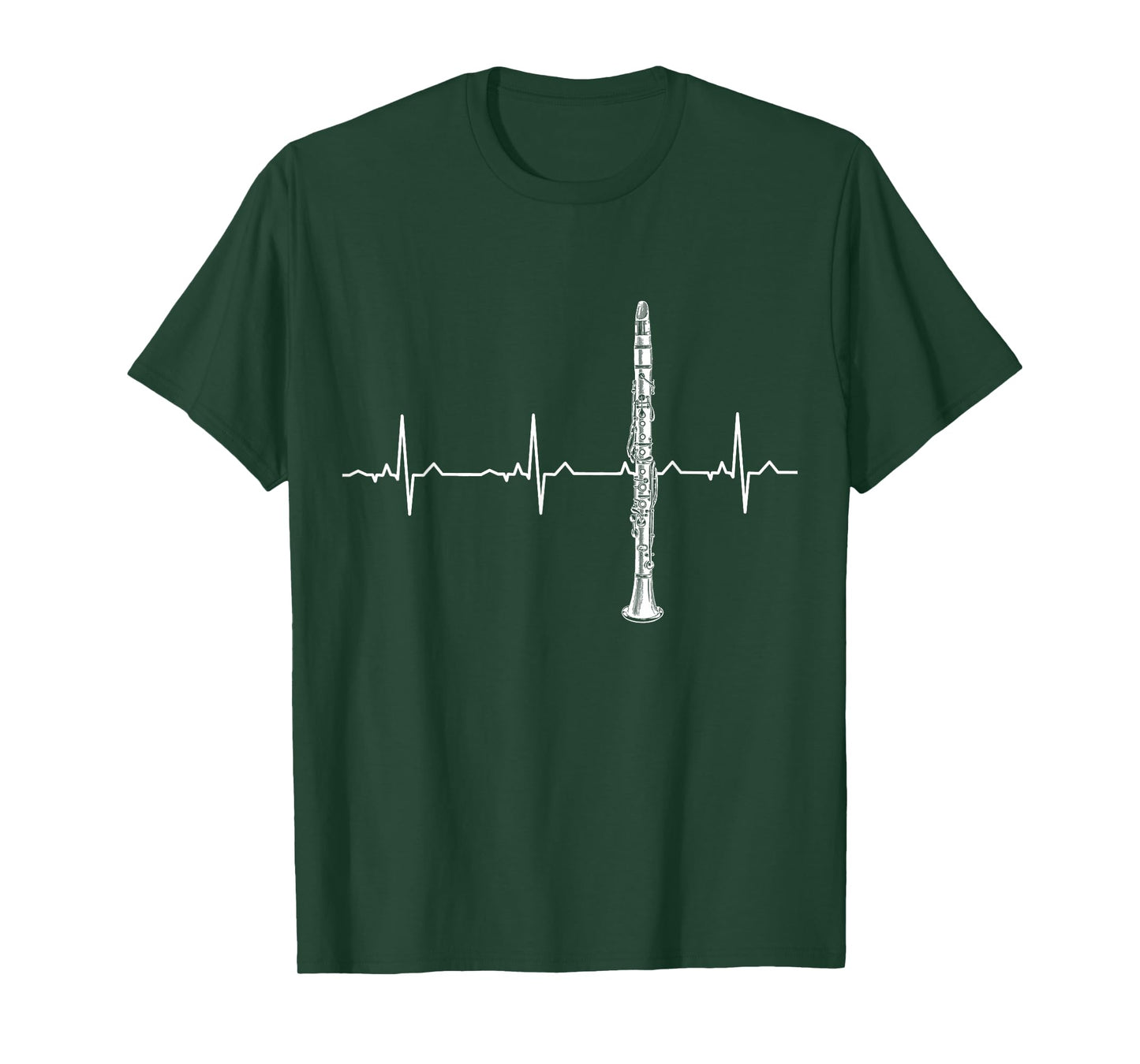 Clarinet Heartbeat Shirt - Best Funny Clarinet Player Gift T-Shirt