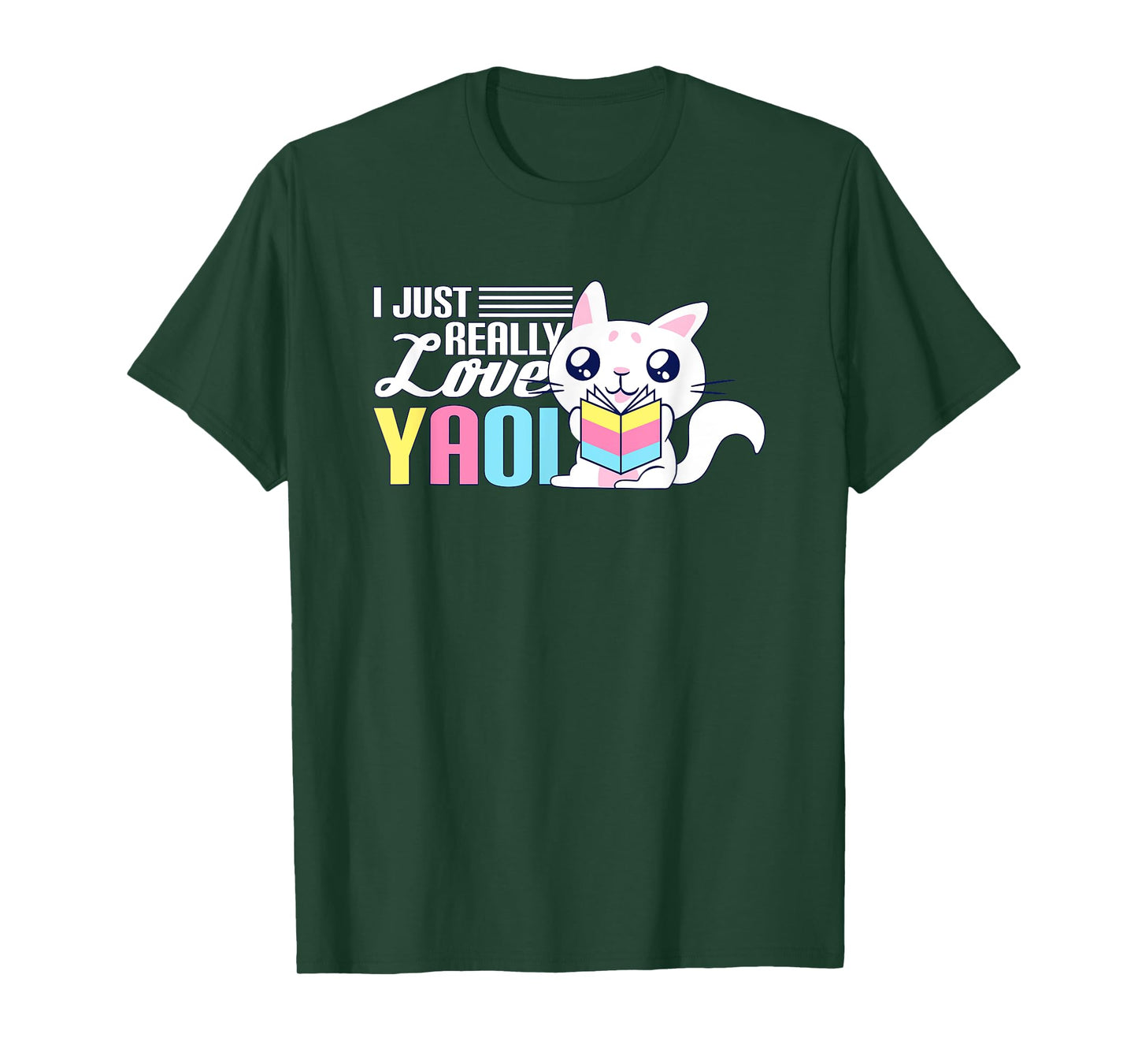 Fujoshi I Yaoi BL Love Manga I Cute Cat T-Shirt