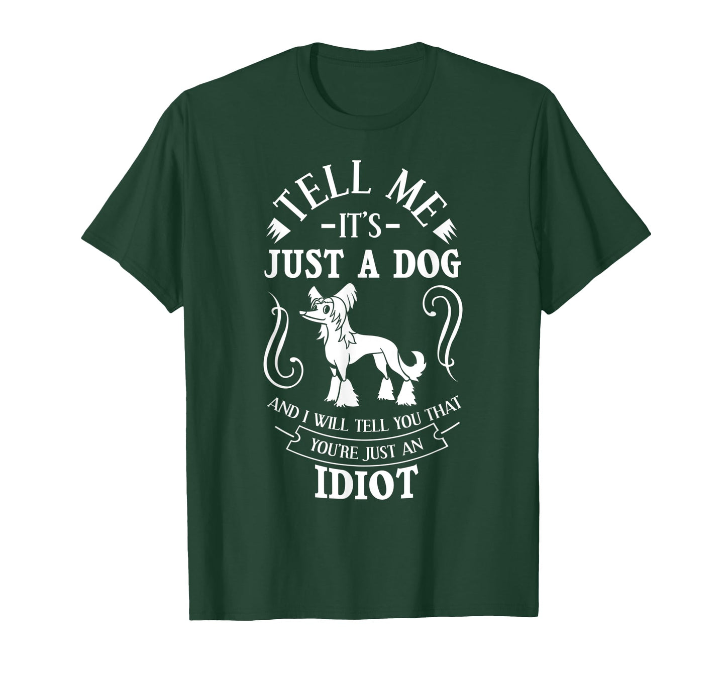 Chinese Crested Powderpuff Dog Gift Puppies Owner Lover Men Women T-Shirt