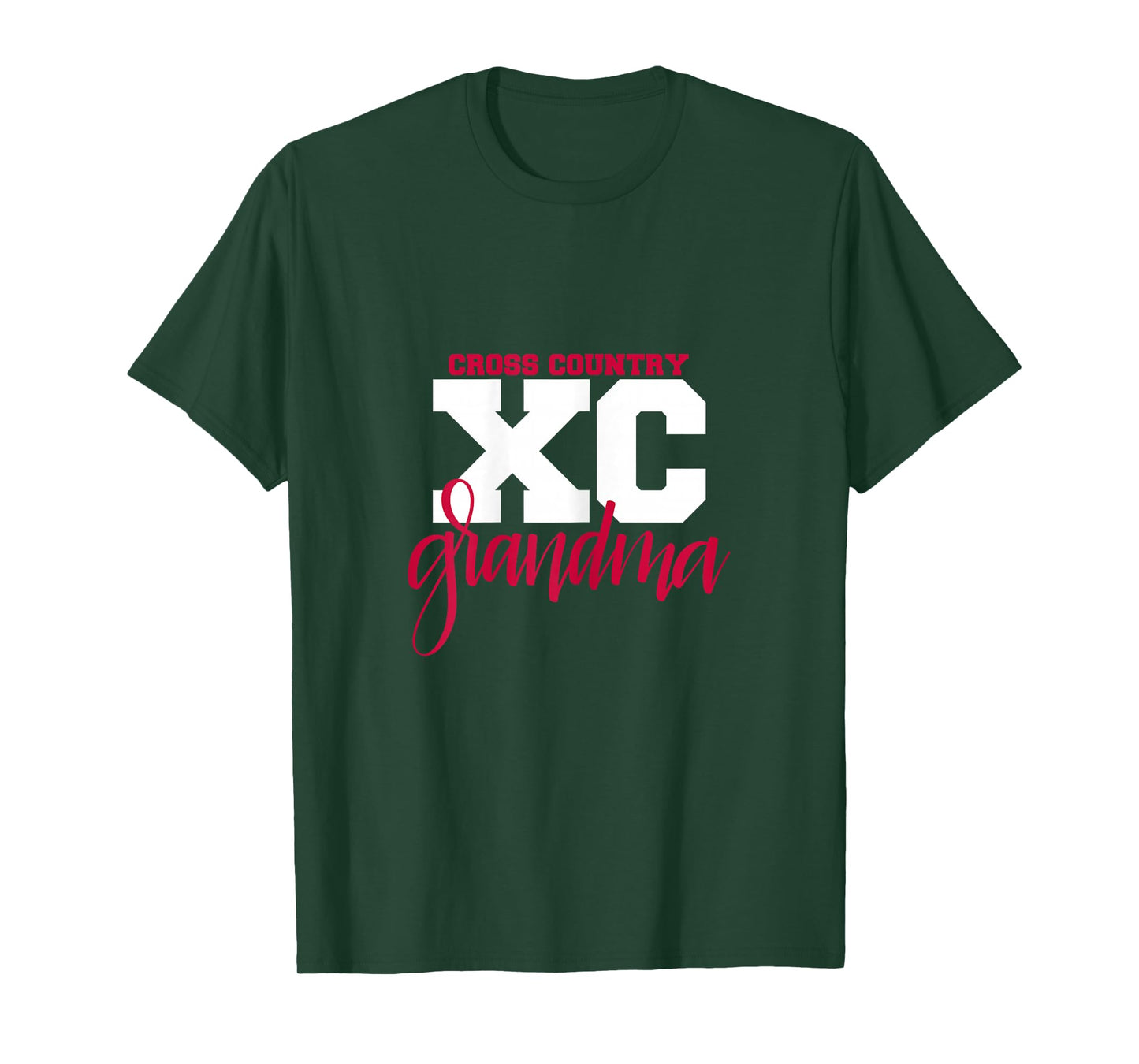 Cross Country XC Grandma - Hand Lettered Gift for Grandma T-Shirt