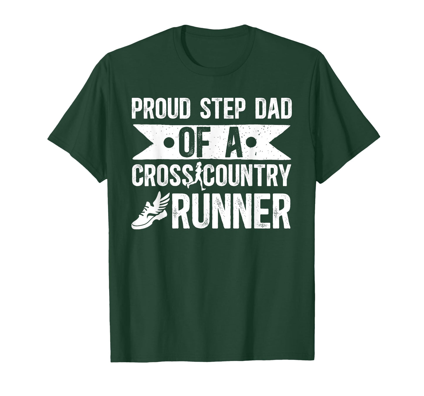 Proud Cross Country Runner Stepdad Cross Country Step-Dad T-Shirt