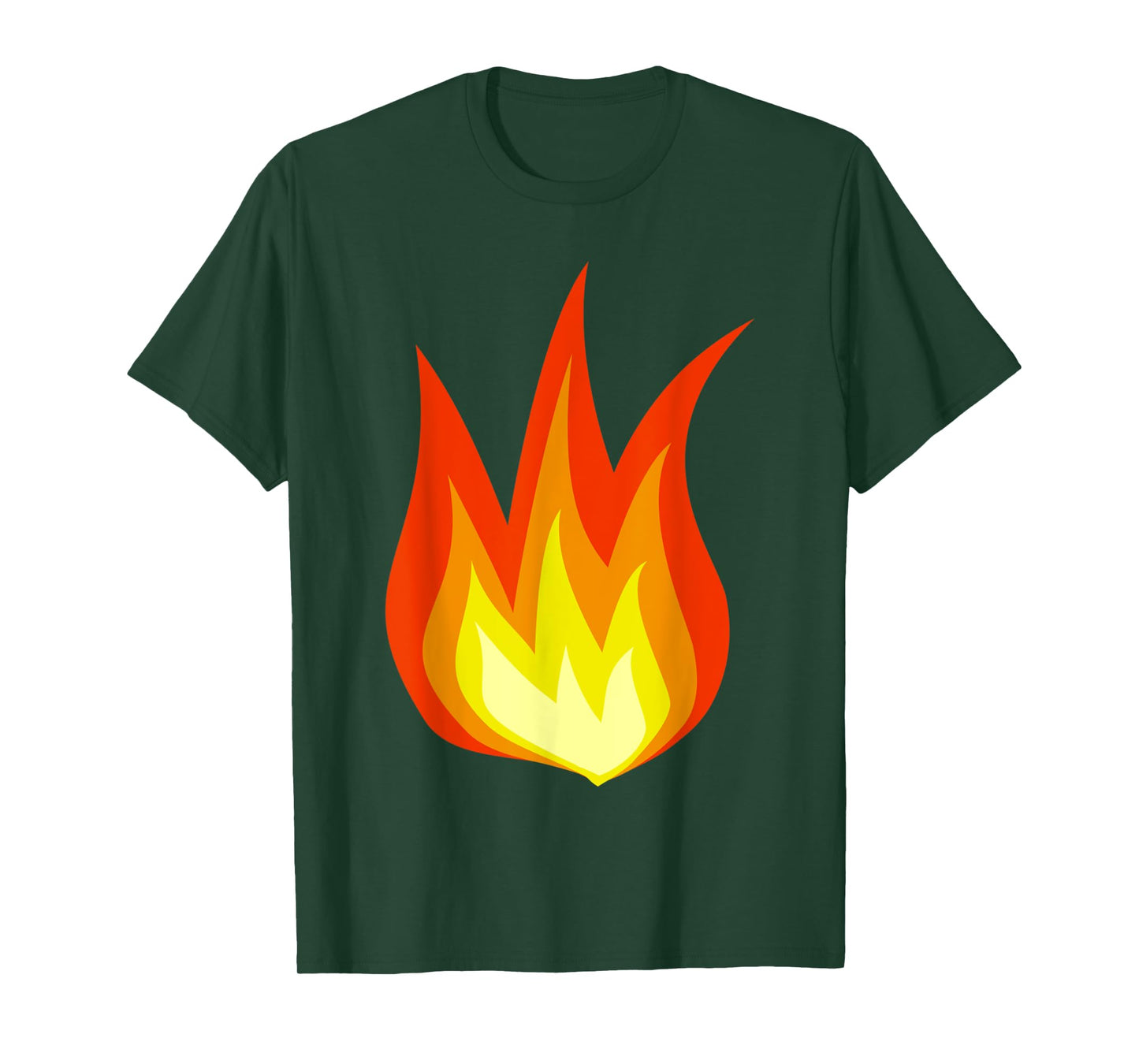 Fire Costume or "It's Lit" Social Media Flames Halloween Tee T-Shirt