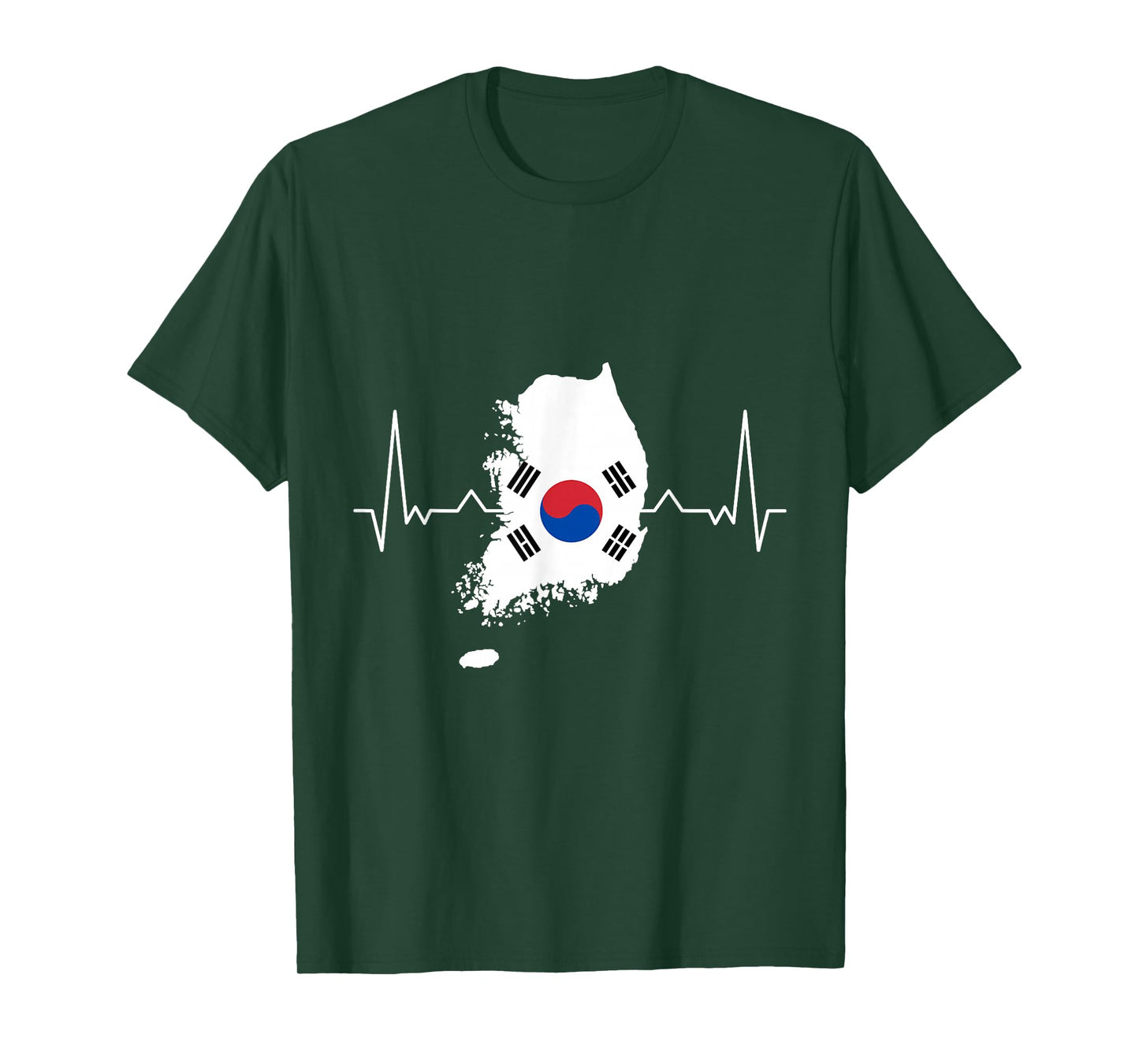 South Korea Heartbeat Korea Flag South Korea T-Shirt