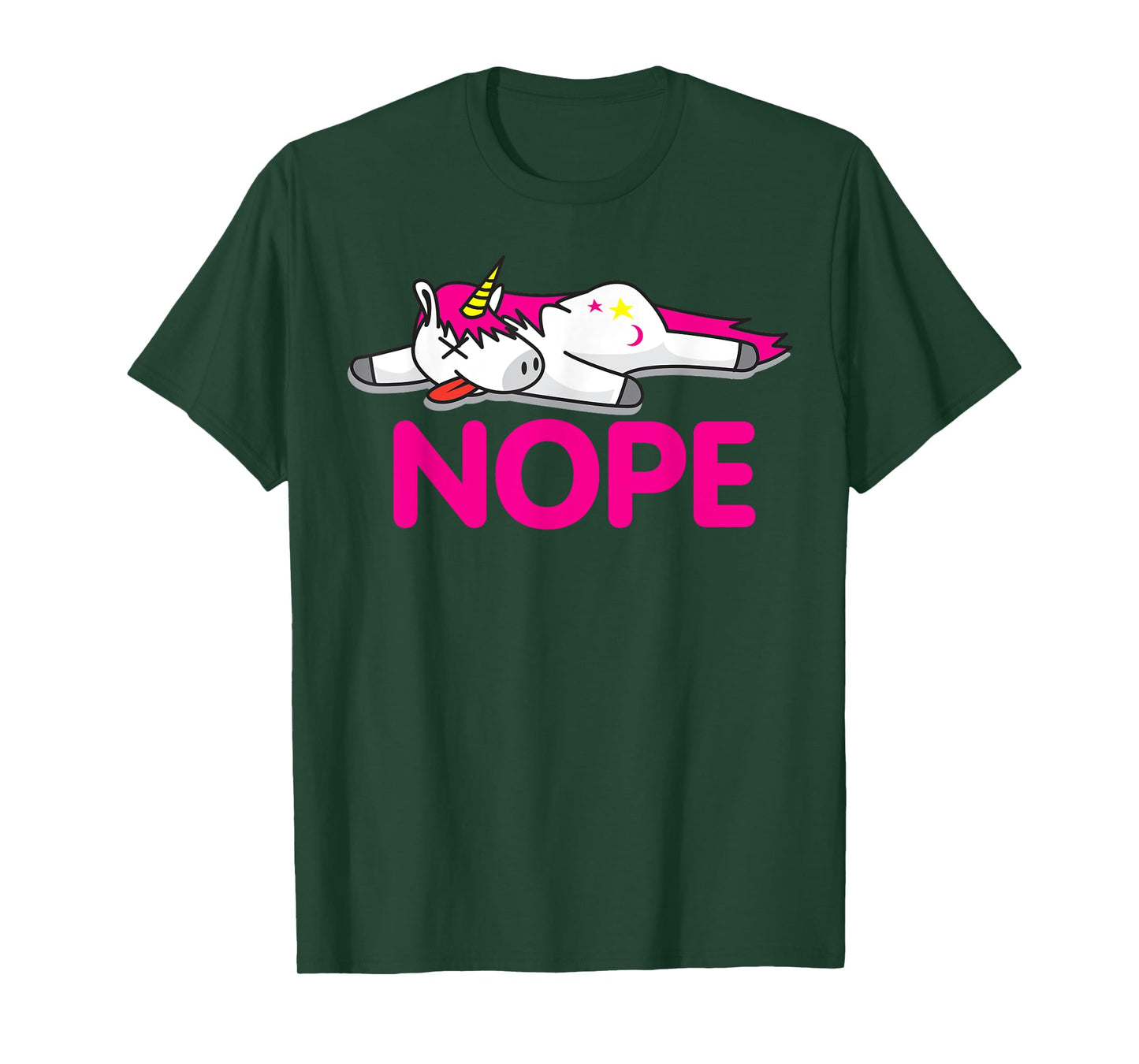 Lazy Nope Unicorn | Funny Pegasus Fans Gift T-Shirt