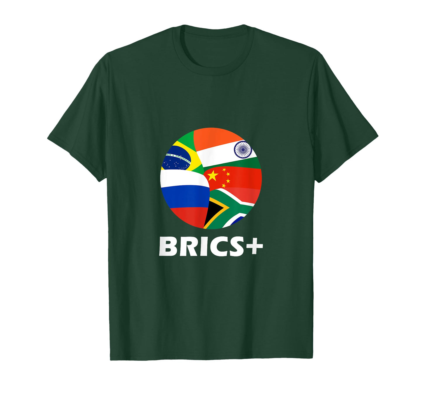 Brics+ State Nations Flags Association Geopolitics Countries T-Shirt