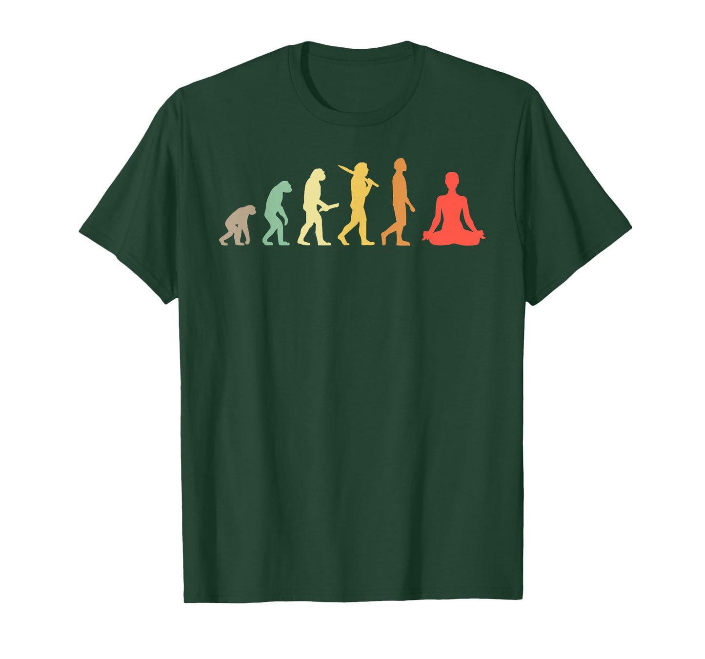 Retro Yoga Evolution Gift for Yogis & Yoga Lovers T-Shirt