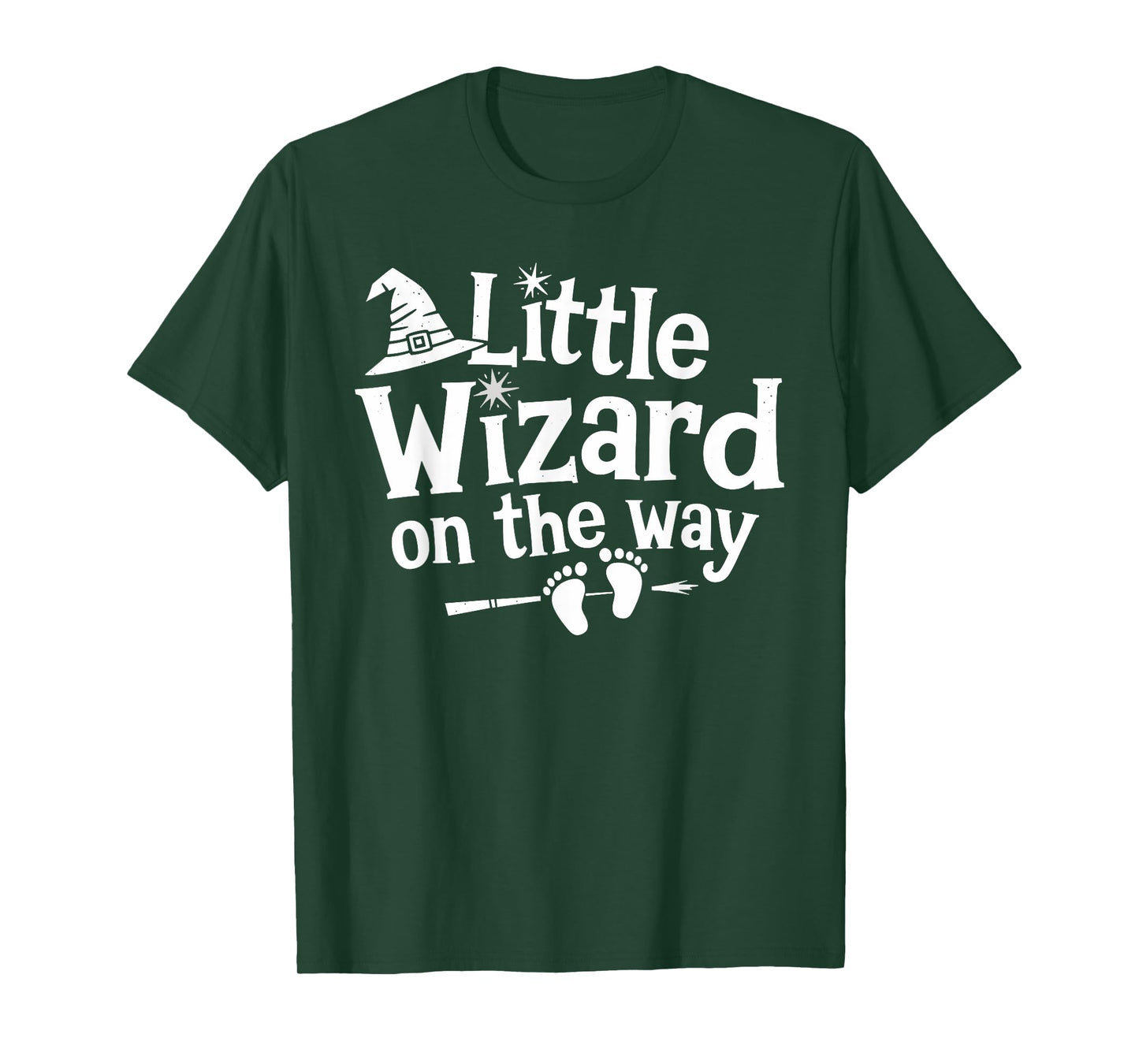 Little Wizard On The Way Halloween Pregnancy Announcement T-Shirt