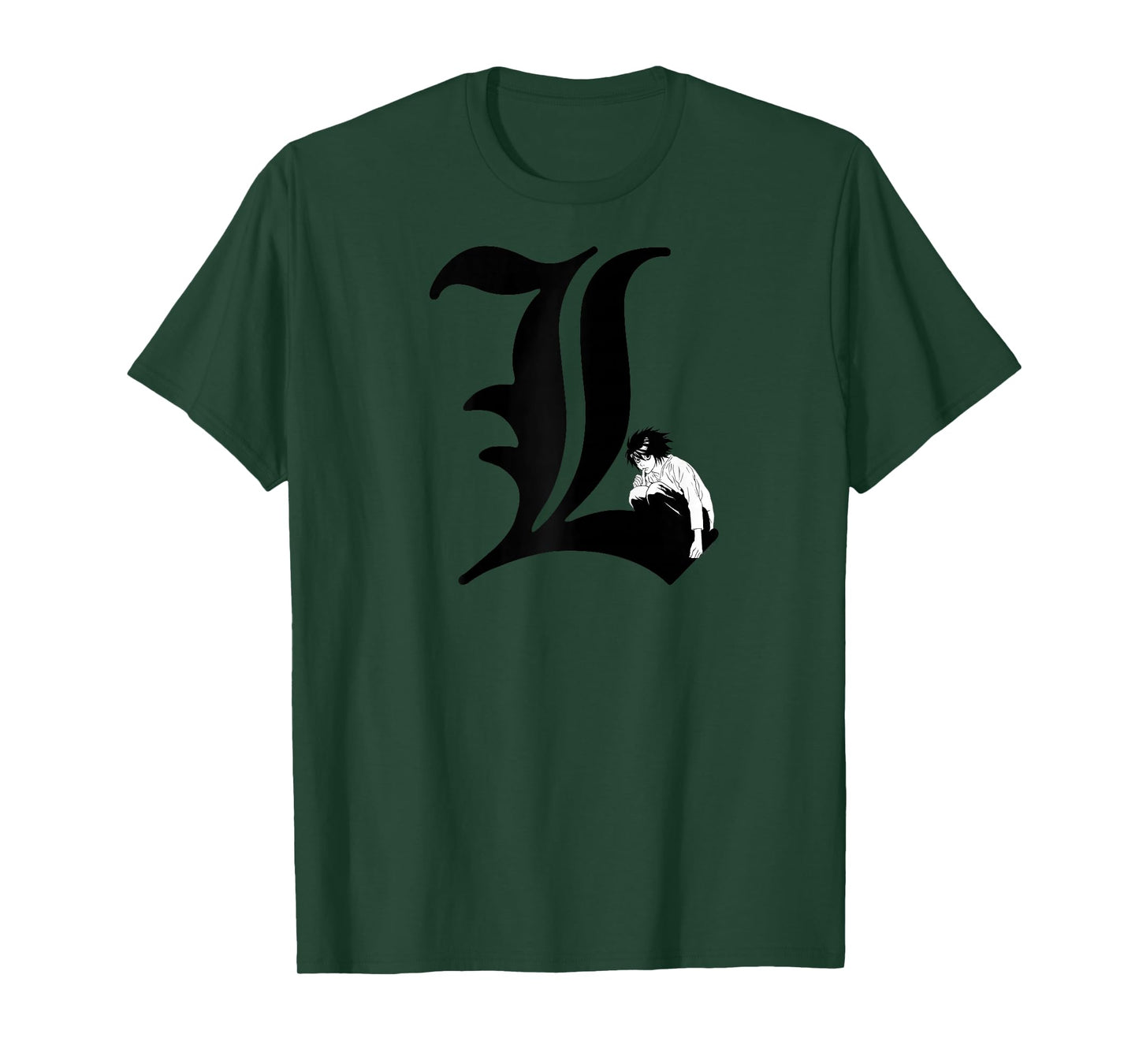 Death Note L Symbol Anime Raglan Baseball Tee