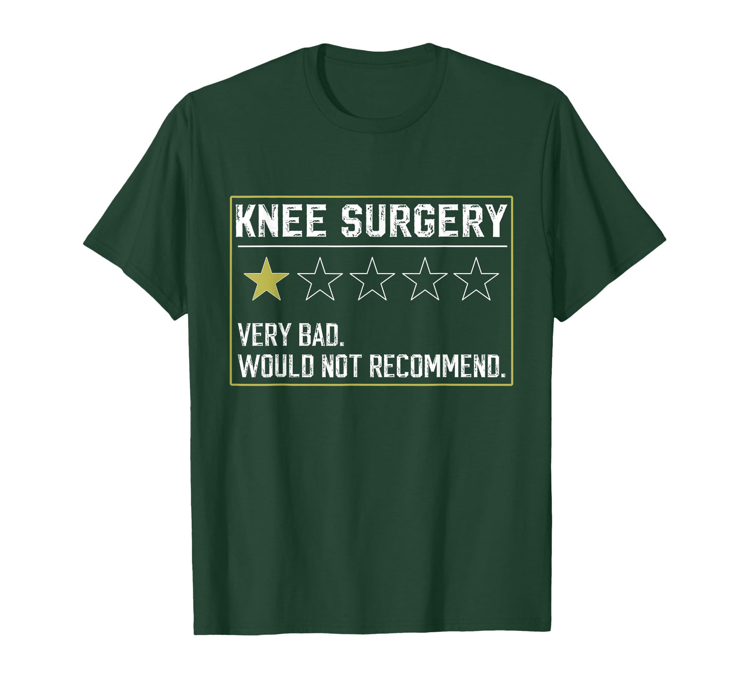 Post Broken Knee Replacement Surgery Recovery Funny Get Well T-Shirt