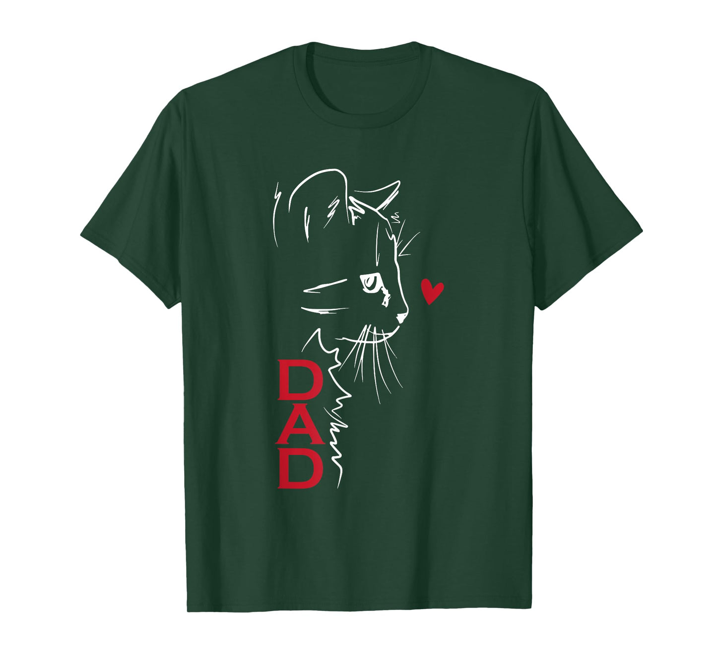 Cat Dad Fathers Day Kitten Lover Papa Grandpa Daddy Men T-Shirt
