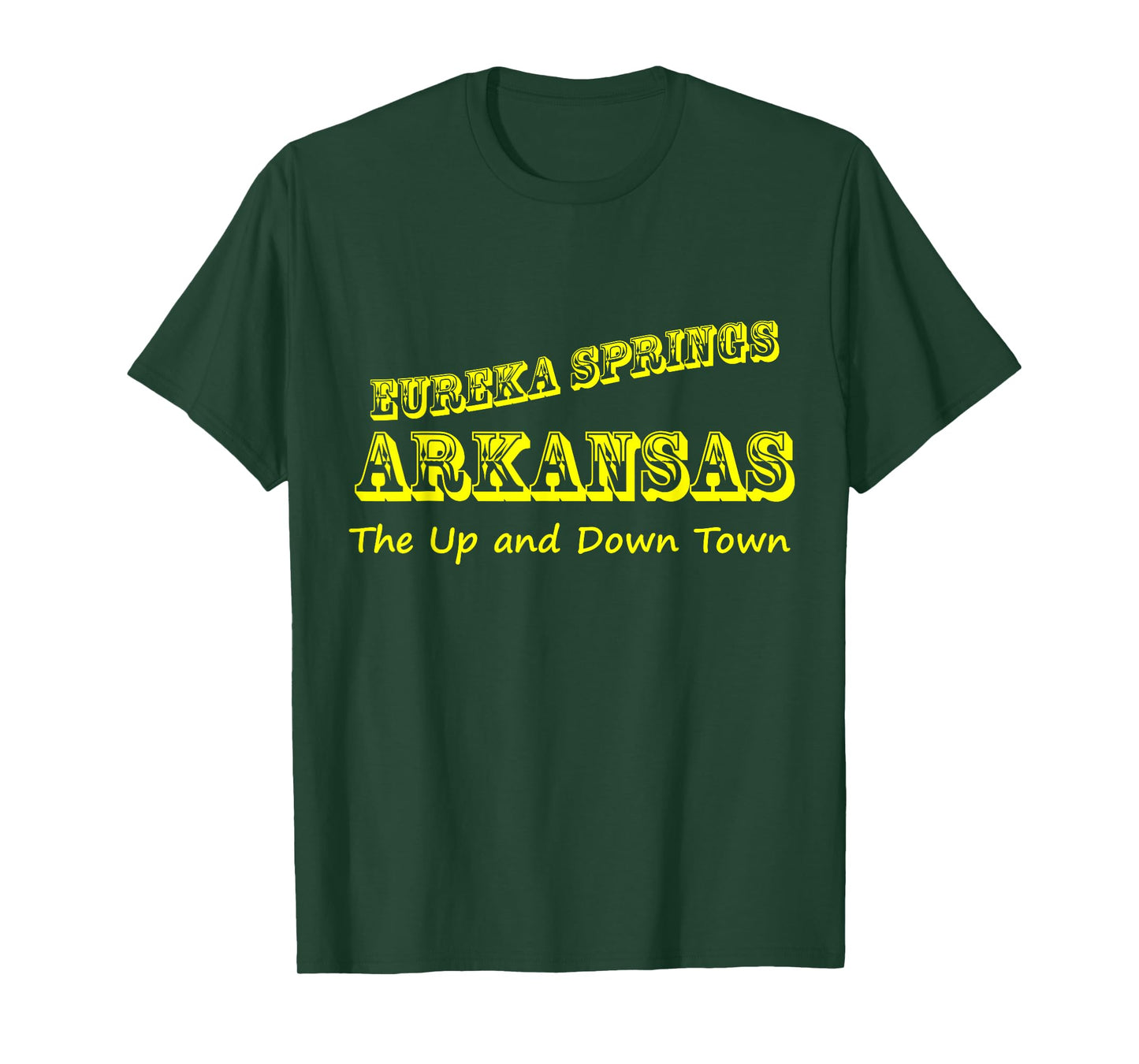Eureka Springs Arkansas Up and Down Town Souvenir T-Shirt