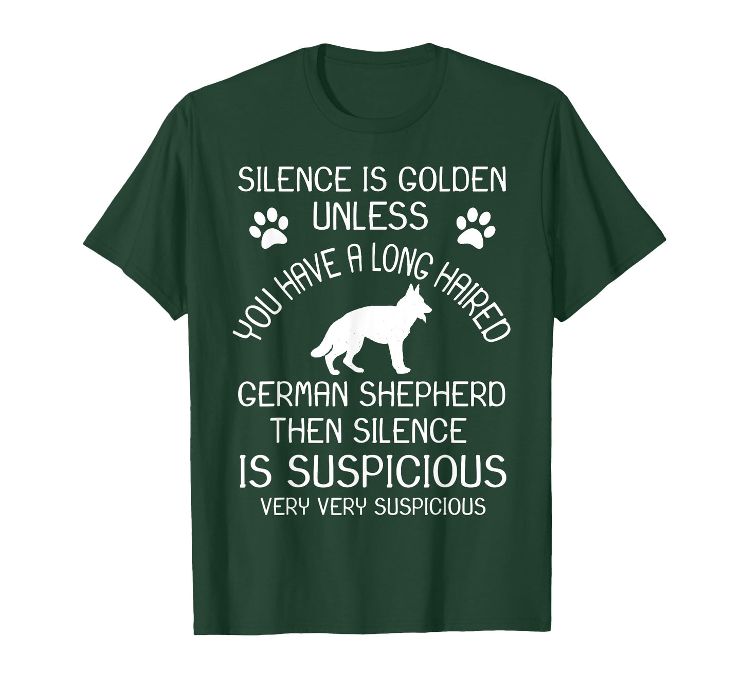 Long Haired German Shepherd Shirt Funny Long-Hair GSD T-Shirt