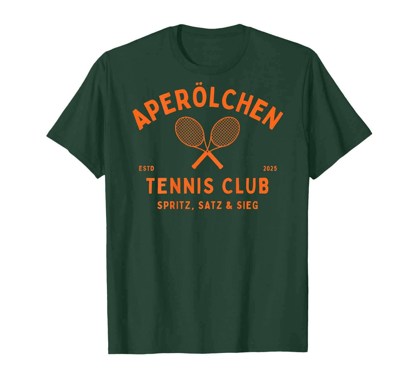 Aperölchen Tennis Club Spray Set Victory Aperoli Backprint T-Shirt