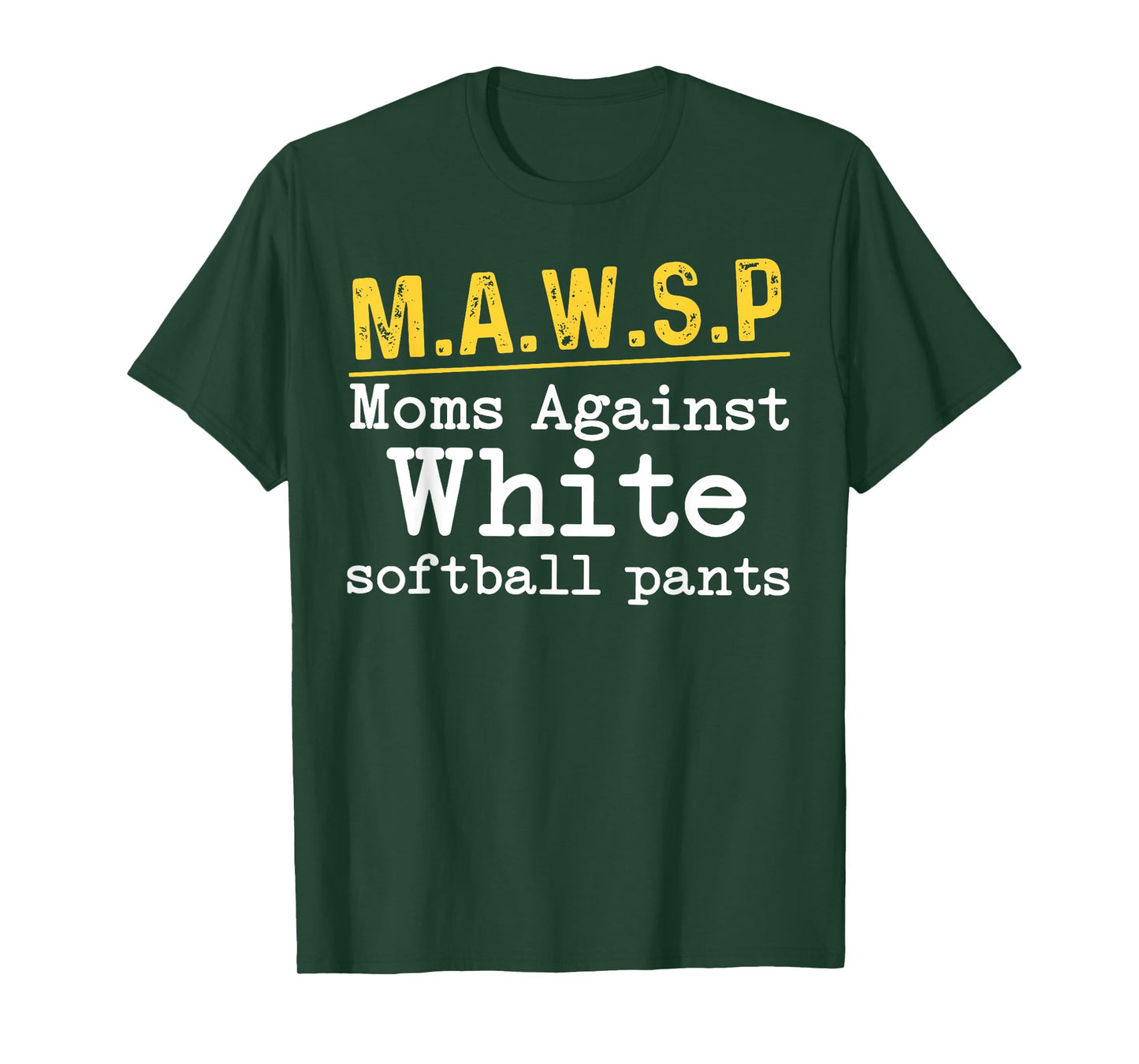Retro Moms Against White Softball Pants Mothers Day Mom Life T-Shirt