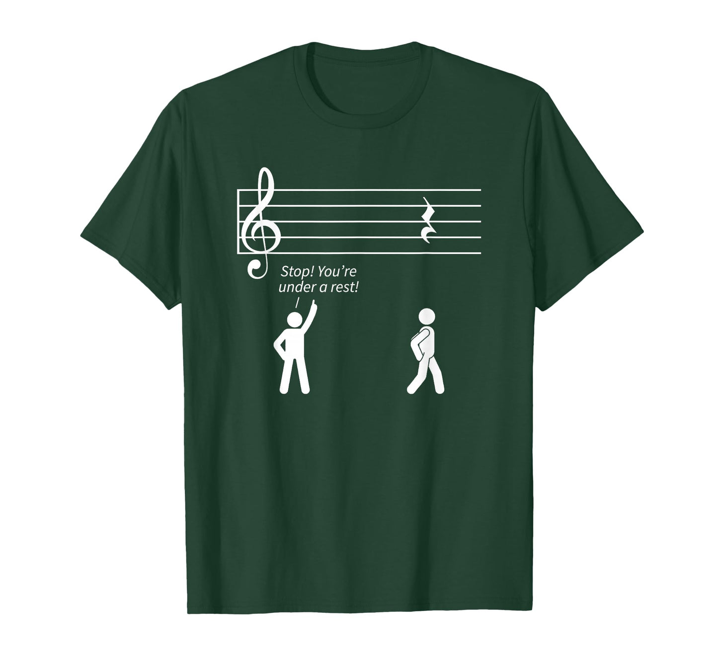 Music Musician Gift Stop Under A Rest Band T-Shirt