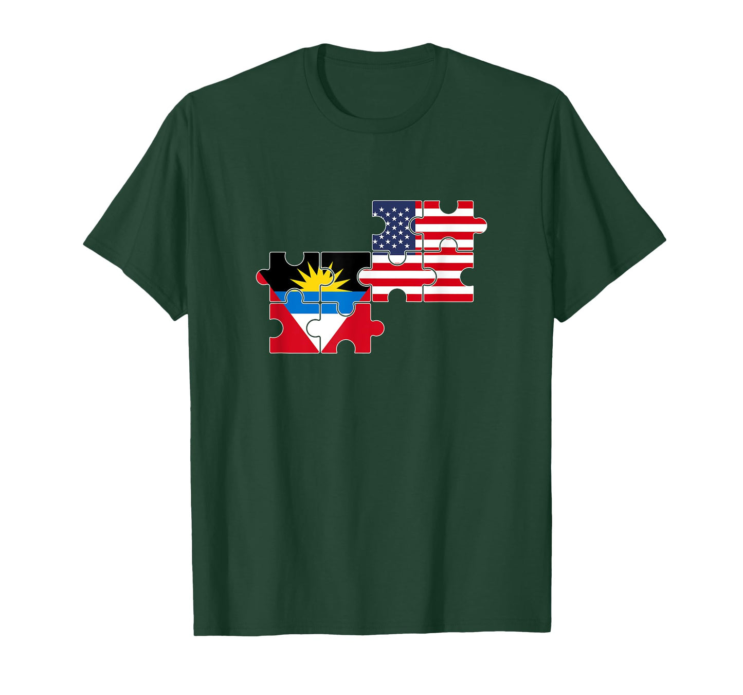 Antigua and Barbuda USA Flag American Antiguan T-Shirt