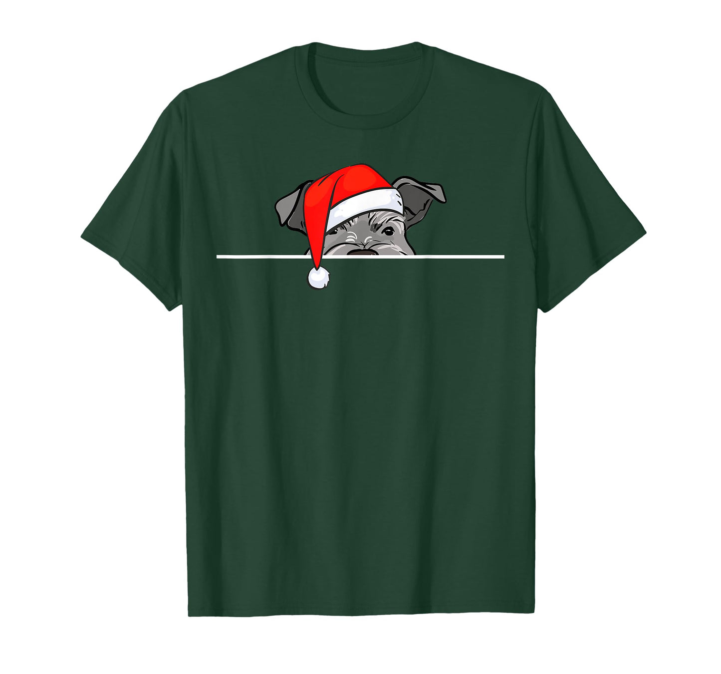 Miniature Schnauzer Dog Christmas T-Shirt