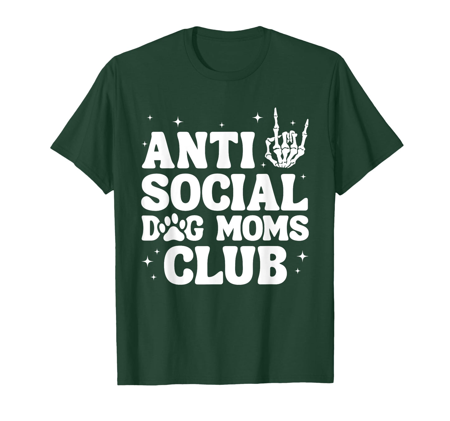 Anti Social Dog Moms Club Funny Dog Mom Life T-Shirt for Men Women