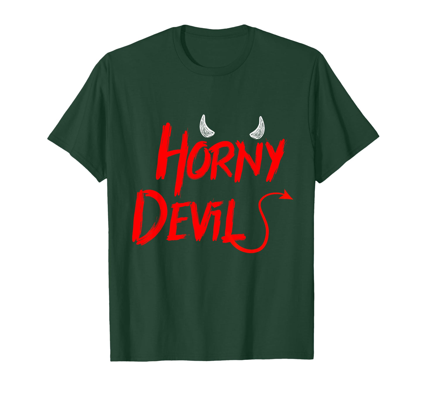 Funny Halloween Costume Horny Devil for Men and Women T-Shirt