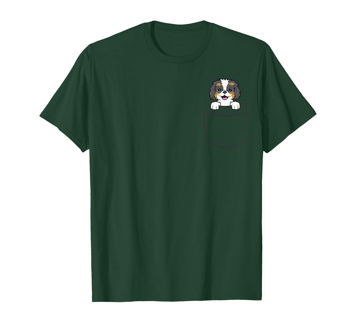 Bernedoodle Dog In A Pocket Cute Pocket Bernedoodle T-Shirt