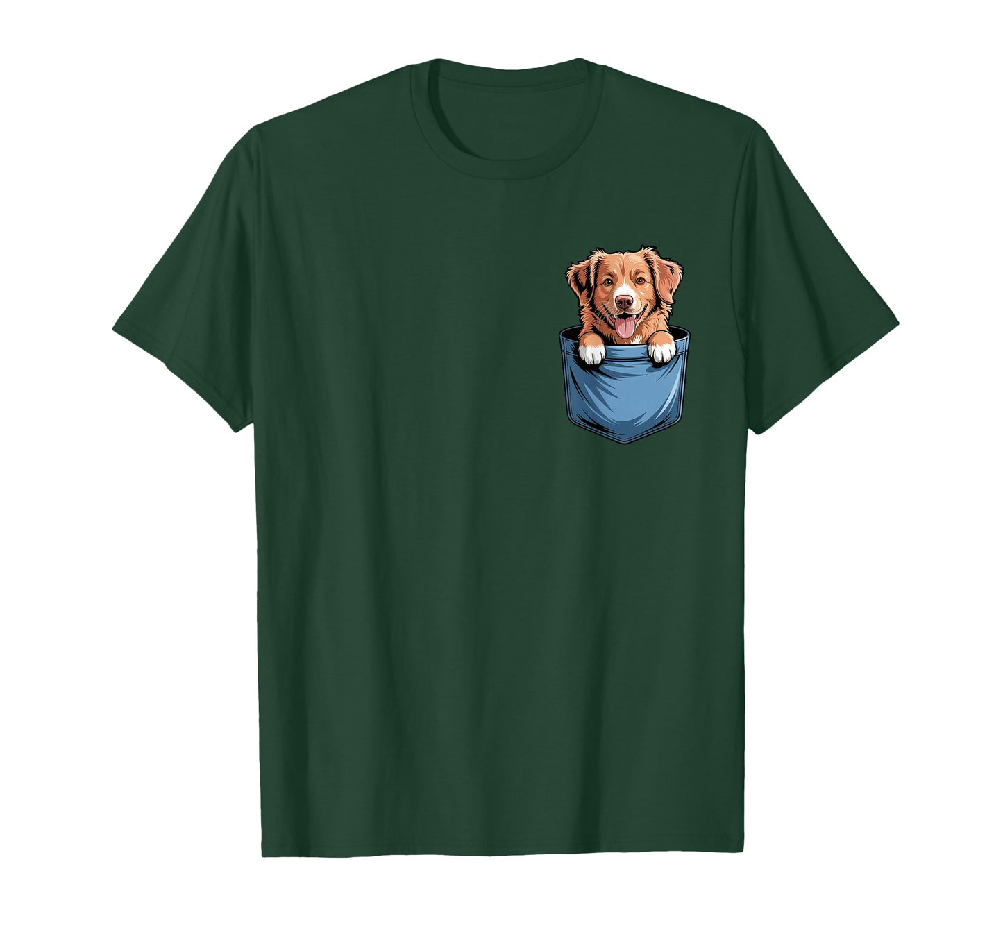 Cute Pocket Nova Scotia Duck Tolling Retriever Lover Dog Mom T-Shirt