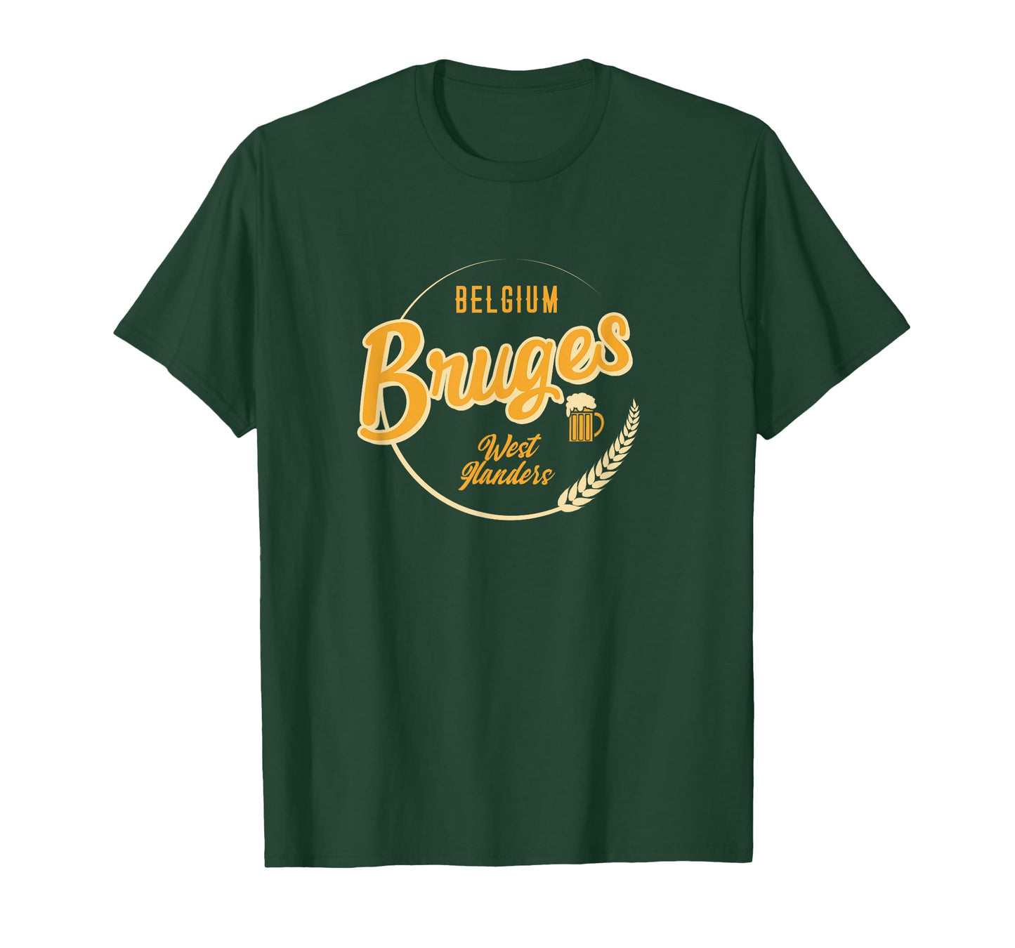Bruges, Belgium - Belgian Retro Vacation T-Shirt