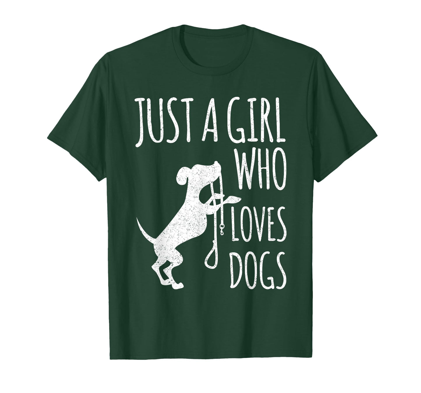 Just a Girl Who Loves Dogs Funny T-Shirt