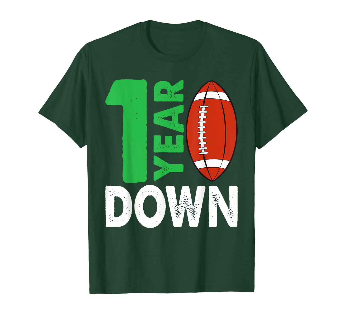 1st Birthday Party Football Boy One Year Old Football Player T-Shirt