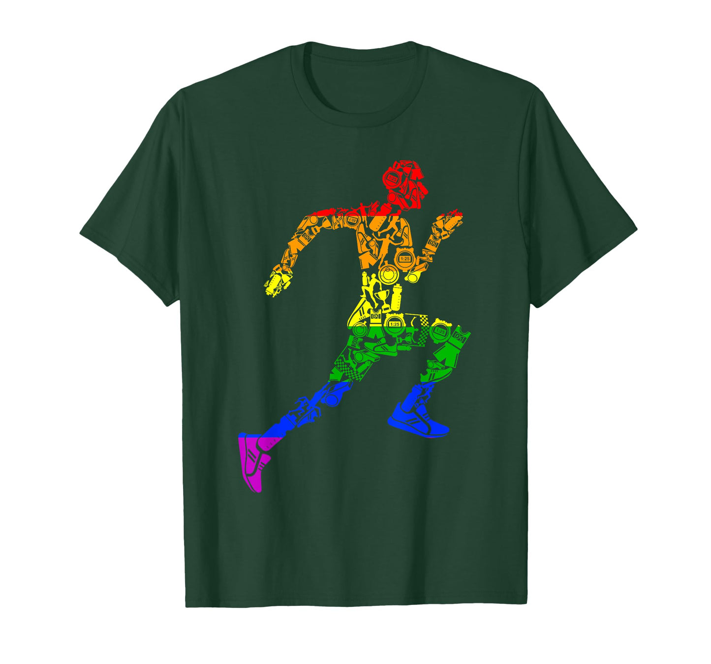 LGBT Gay Pride Rainbow Flag Gift - Running Gear Runner T-Shirt