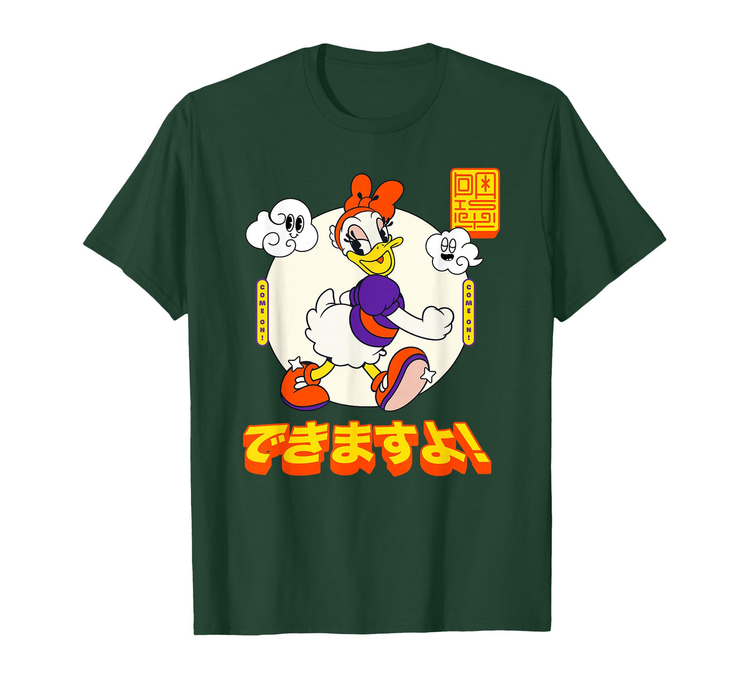 Disney Mickey And Friends Daisy Duck Come On! Manga Style T-Shirt
