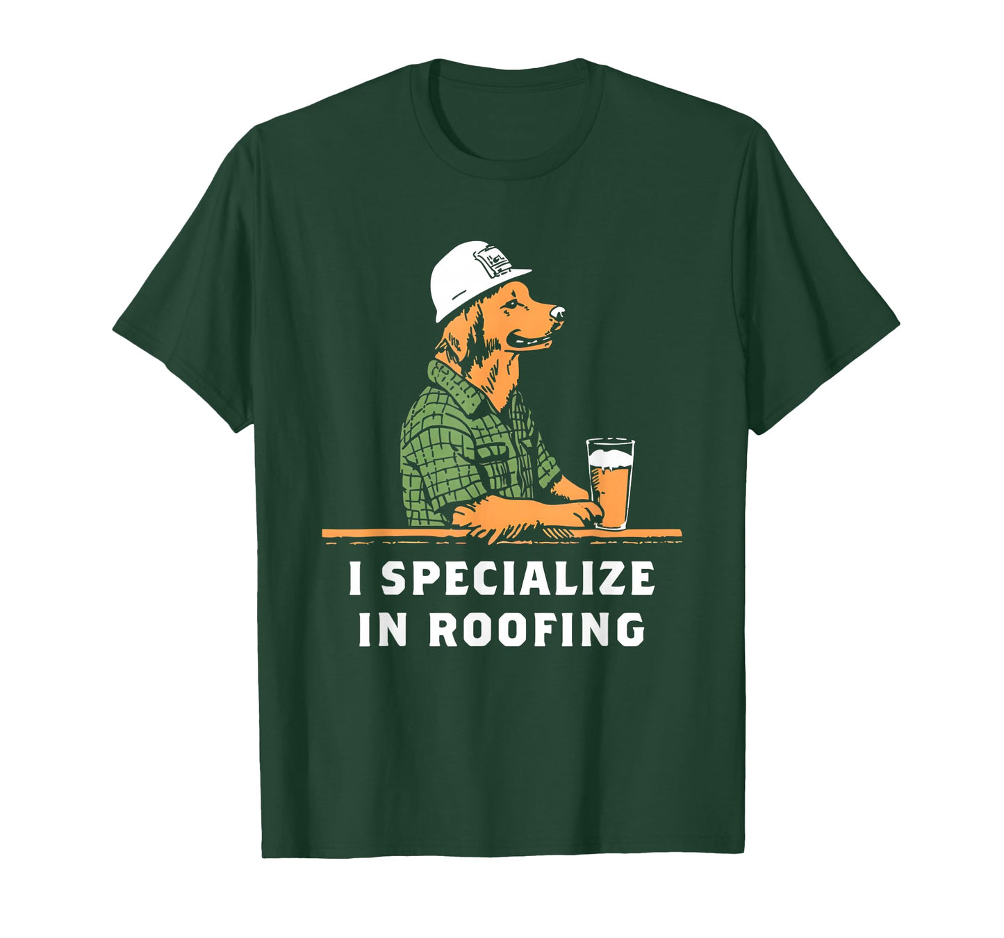 Dogs I Specialize In Roofing Funny Roofer Contractor Job T-Shirt