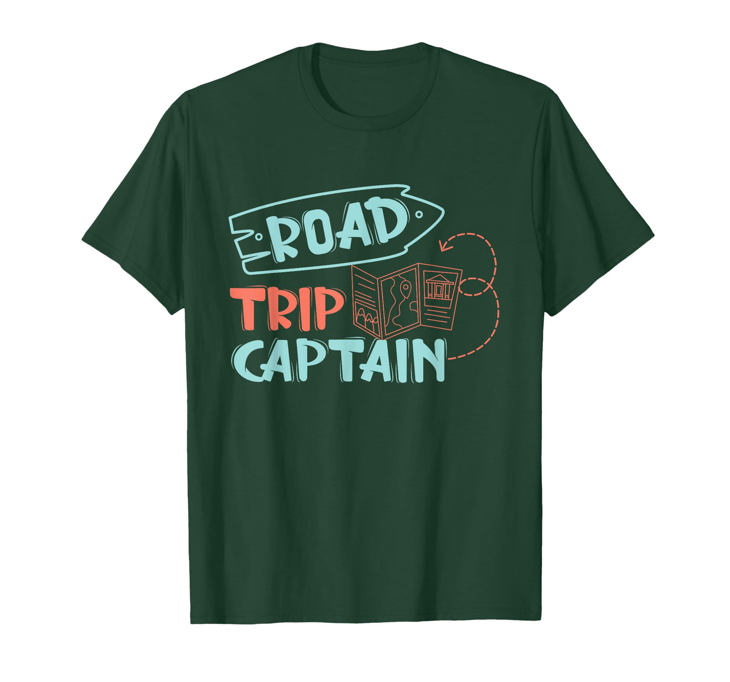 Road Trip Captain Traveler Vacation Explorer Adventure Gift T-Shirt