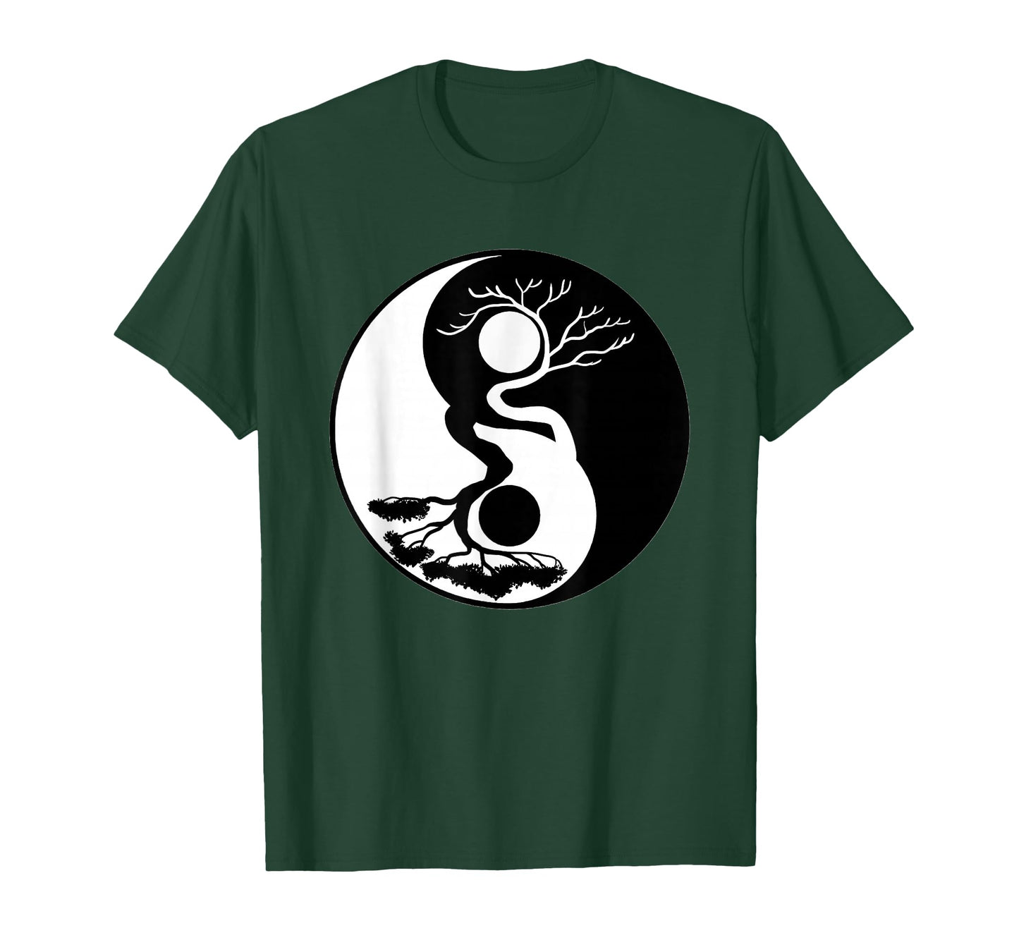 Bonsai Tree Yin Yang Symbol Nature Harmony Balance Life Gift T-Shirt