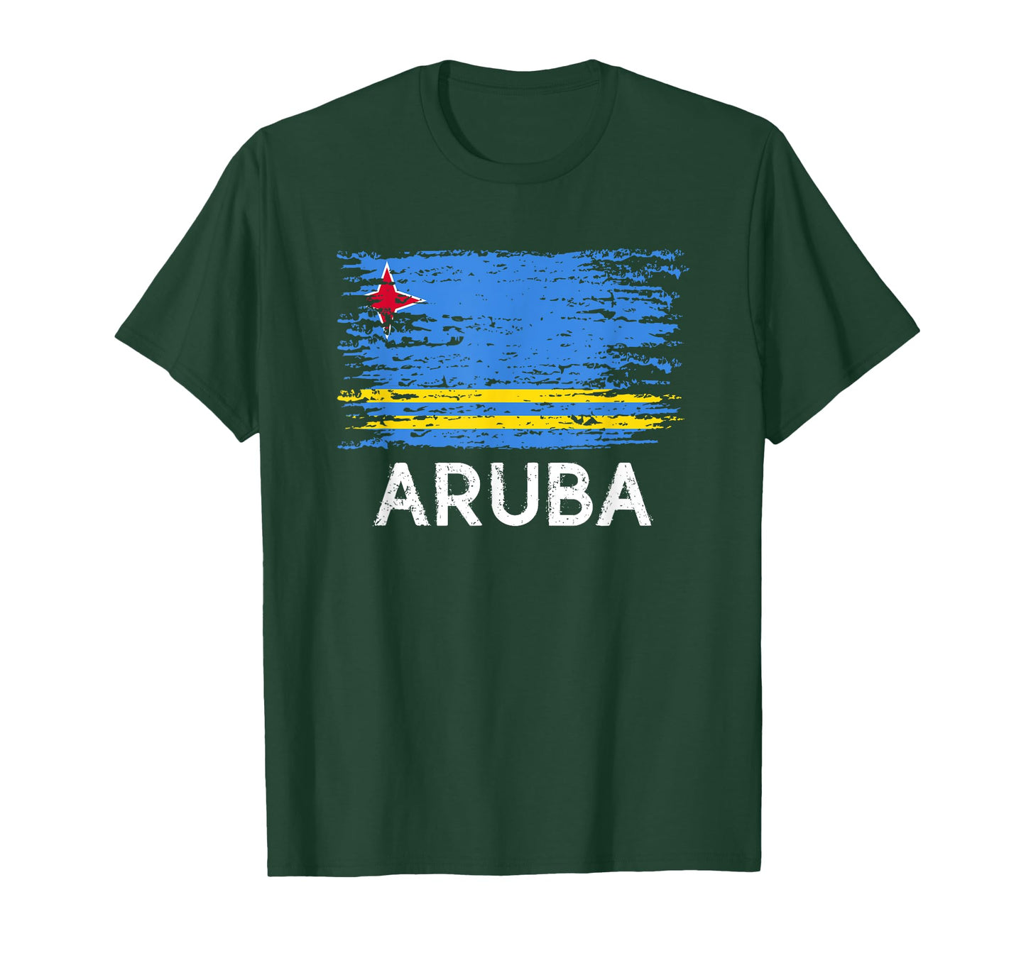 Aruban Flag Pride Vintage Aruban Root Gift oro huba Aruba T-Shirt