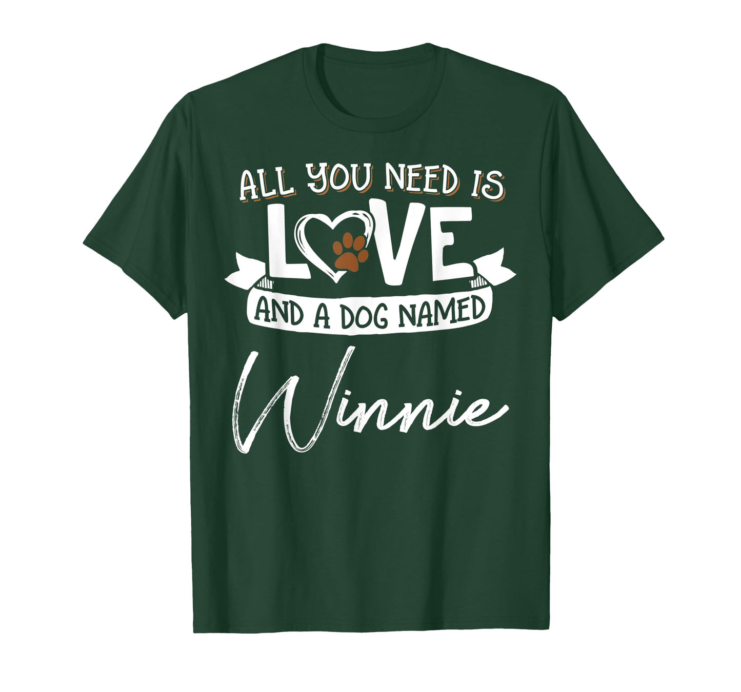 Cute Dog Named Winnie Shirt for Women and Men T-Shirt
